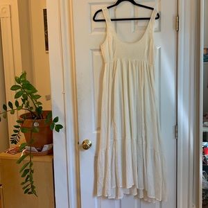 NEW Urban Outfitters Long Cotton White Summer Dress
